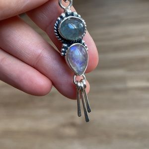New ✨bohemian sterling silver moonstone  necklace.